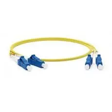 Патч-корд волоконно-оптический Hyperline FC-D2-9-LC/UR-LC/UR-H-5M-LSZH-YL SM 9/¬125 (OS2), LC/UPC-LC/UPC, 2.0 мм, duplex, LSZH, 5 м