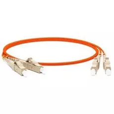 Патч-корд волоконно-оптический Hyperline FC-D2-50-LC/PR-LC/PR-H-5M-LSZH-OR (шнур) MM 50/125, LC-LC, 2.0 мм, duplex, LSZH, 5 м