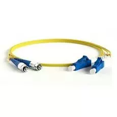 Патч-корд волоконно-оптический Hyperline FC-D2-9-FC/UR-LC/UR-H-3M-LSZH-YL SM 9/125 (OS2), FC/UPC-LC/UPC, 2.0 мм, duplex, LSZH, 3 м