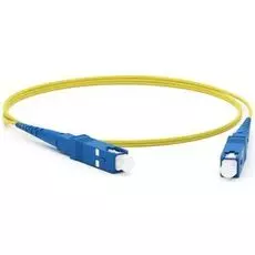 Патч-корд волоконно-оптический Hyperline FC-S2-9-SC/UR-SC/UR-H-1M-LSZH-YL SM 9/125 (OS2), SC/UPC-SC/
