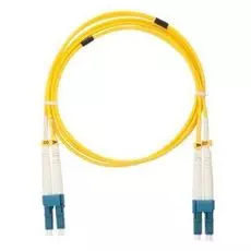 Патч-корд волоконно-оптический NIKOLAN NMF-PC2S2C2-LCU-LCU-001 9/125мкм, стандарта OS2, LC/UPC-LC/UPC, двойной, LSZH нг(A)-HFLTx, 2мм, желтый, 1м
