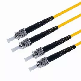 Патч-корд волоконно-оптический TELCORD ШОС-2x3.0-2ST/U-2ST/U-SM-0.5м-LSZH-YL duplex ST/UPC-ST/UPC, S