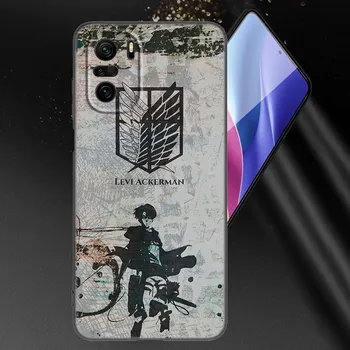 Чехол для телефона с логотипом аниме «Атака Титанов» для Xiaomi Mi POCO X3 NFC GT M4 M3 12 11T 10T Pro A3 11 Lite NE 5G 12X 11i F3, черный чехол Xiaomi Mi A3