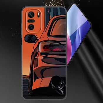 Чехол для телефона с задним фонарем с рисунком автомобиля для Xiaomi Mi POCO X3 NFC GT M4 M3 12 11T 10T Pro A3 11 Lite NE 5G 12X 11i F3, мягкий черный чехол Xiaomi Mi A3