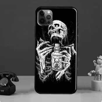 Готический модный чехол с черепом для iPhone 11 14 Pro Max SE 2020 XR X XS Max 6S 7 8 Plus, чехол для iPhone 12 13 mini iPhone 6 6s