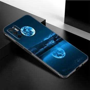 Чехол для телефона с изображением луны, звезд и космонавта для Xiaomi Redmi Note 11 10 9 8 Pro 11T 5G 10T 10S 9S 9T 9i 9C 9A 8T, мягкий черный чехол из ТПУ Redmi 8
