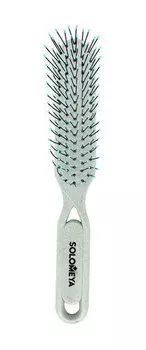 Расческа для распутывания сухих и влажных волос Solomeya Detangler Hairbrush for Wet & Dry Hair Pastel Green