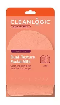 Рукавичка для массажа и пилинга лица Cleanlogic Bath & Body Dual-Texture Facial Mitt