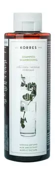 Шампунь для нормальных волос с алоэ и душицей критской Korres Aloe and Dittany Shampoo