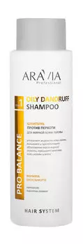 Шампунь против перхоти для жирной кожи головы Aravia Professional Oily Dandruff Shampoo