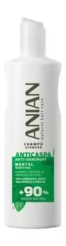 Шампунь против перхоти с климбазолом, ментолом и гиалуроновой кислотой Anian Anti-Dandruff Shampoo Menthol