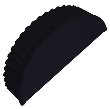 Заглушка торцевая для полукруглого конька Grand Line Velur20 Ral 9005
