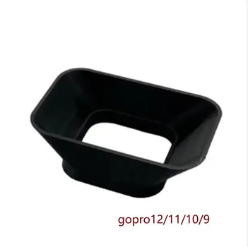 Черные аксессуары для GoPro Hero 12 11 10 9, защитная бленда, антибликовый солнцезащитный козырек Lente для Go Pro Hero 5 6 7 8, черная камера