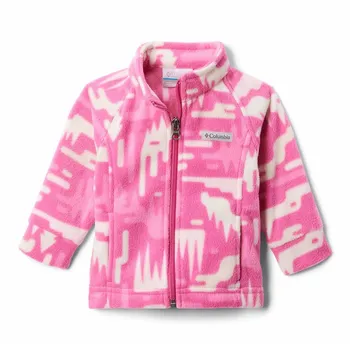 Флисовая куртка с принтом Baby Columbia Benton Springs, цвет Pink Ice
