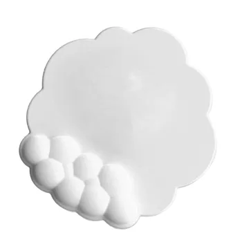 Коврик для мыши Cloud с поддержкой запястья, пена с эффектом памяти, предотвращает скольжение, эргономичная подставка для рук для компьютера, ноутбука розовый