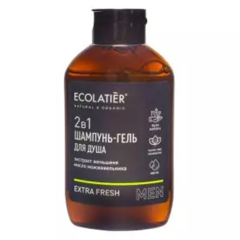 Шампунь-гель для душа Ecolatier Extra Fresh, 2в1, мужской, 400 мл