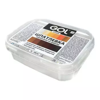 Шпатлевка по дереву акриловая GOL, белый, 150 г