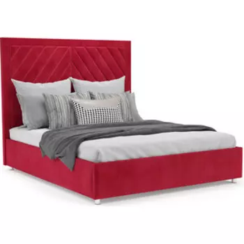 Кровать Mebel Ars Мишель 160 см (Кордрой красный)