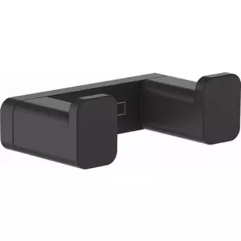 Крючок двойной Hansgrohe AddStoris матовый черный (41755670)
