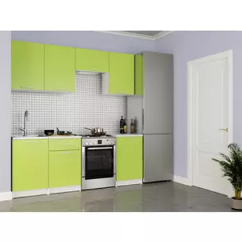 Кухня Mebel Ars Адель 2,1 м (лайм)