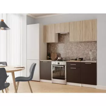 Кухня Mebel Ars Адель 2,1 м (венге цаво/дуб сонома)