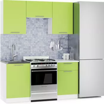 Кухня Mebel Ars Елена 1,6 м (лайм)