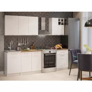 Кухня Mebel Ars Глория 1,9 м (белый)
