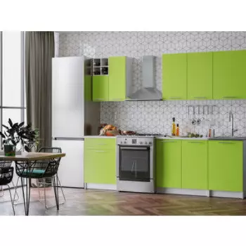 Кухня Mebel Ars Глория 1,9 м (лайм)