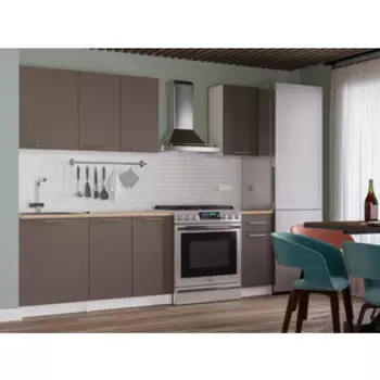 Кухня Mebel Ars Лион 1,8 м (Темный Коричневый)