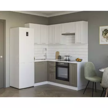Кухня Mebel Ars Равенна акация белая, акация серо-коричневая