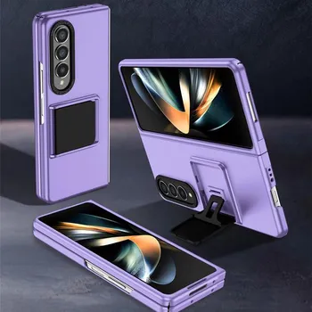 Противоударный простой портативный чехол-подставка для Samsung Galaxy Z Fold 4 5g Fold3 Fold4 Fold 3 Zfold4 Zfold3 Аксессуары для сотовых телефонов Капа for Samsung Z Fold 3 вино красного