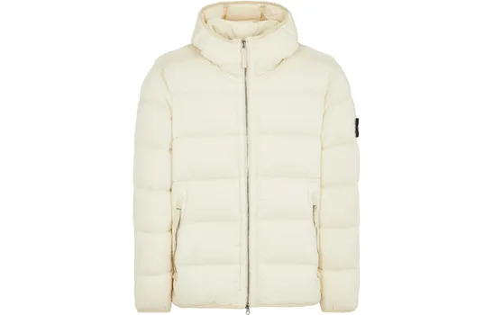 Мужской пуховик Stone Island, слоновая кость