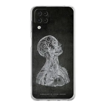 Чехол для телефона Chalkboard Anatomy для Samsung Galaxy A13 A51 A71 A21S A12 A11 A31 A52 A41 A23 A53 A73 A32 5G A03S Прозрачный мягкий чехол Samsung A71