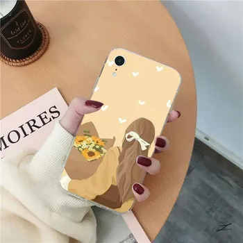Чехол для телефона Sunflower для iPhone 15 8 7 6 6S Plus X SE 2020 XR XS 14 11 12 13 Mini Pro Max Мобильный чехол iPhone 13 mini