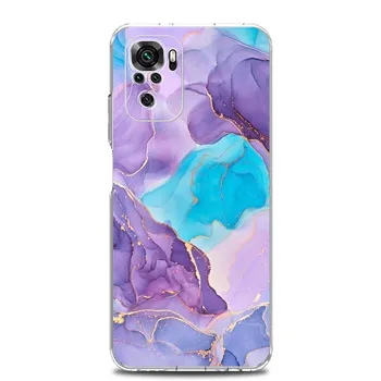 Мраморный чехол для телефона для Xiaomi Redmi Note 13 12 5G 9S 9 8 10 11 Pro Plus 4G 9T 13C 12C10C 9C 9A 7 прозрачный чехол Redmi Note 13 Pro 4G