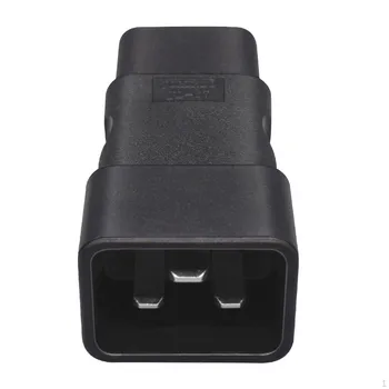 Адаптер питания IEC320 C20 - C19, профессиональный, высокопроизводительный, прочный, из ПВХ