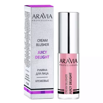 Румяна жидкие кремовые Juicy Delight 02 пудровый розовый, 5 мл