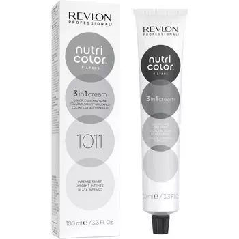 Revlon Professional Nutri Color Filters - Прямой краситель без аммиака оттенок 1011 Интенсивное серебро 100 мл