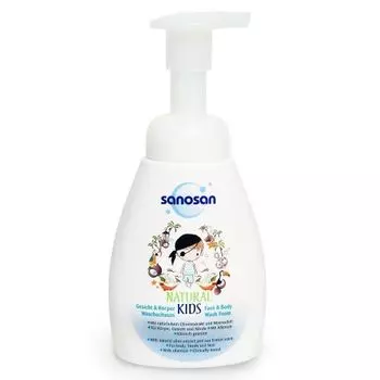 Sanosan Kids - Пенка для лица и тела для мальчиков 250 мл