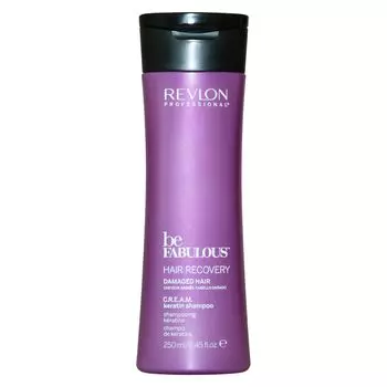 Revlon Professional Be Fabulous C.R.E.A.M. Keratin Shampoo - Очищающий шампунь с кератином 250 мл