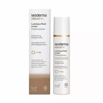 Sesderma Azelac RU Luminous Fluid Cream SPF50 - Эмульсия для сияния кожи СЗФ50 50 мл