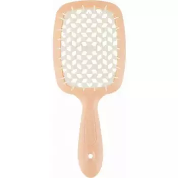 Щетка Superbrush с закругленными зубчиками персиково-белая, 20,3 х 8,5 х 3,1 см