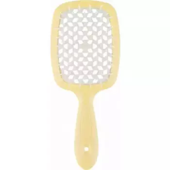 Щетка Superbrush с закругленными зубчиками желто-белая, 20,3 х 8,5 х 3,1 см