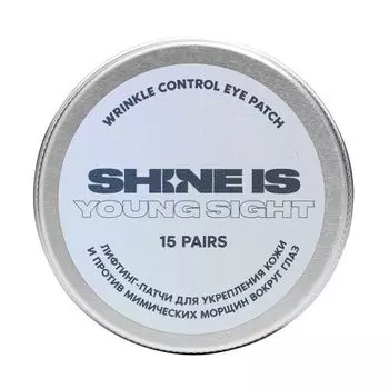 Shine Is Wrinkle Control Eye Patch - Лифтинг-патчи для укрепления кожи и против мимических морщин вокруг глаз 40 мл