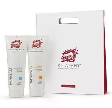 Silapant Косметика с пантогематогеном - Подарочный набор уходовых средств для волос 2 х 250 мл
