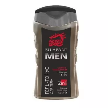 Silapant Men - Шампунь и гель для тела "Гель-тонус" с пантогематогеном для мужчин 170 мл