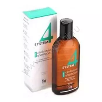 Sim Sensitive System 4 Therapeutic Climbazole Shampoo 1 - Терапевтический шампунь № 1 для нормальной и жирной кожи головы 215 мл