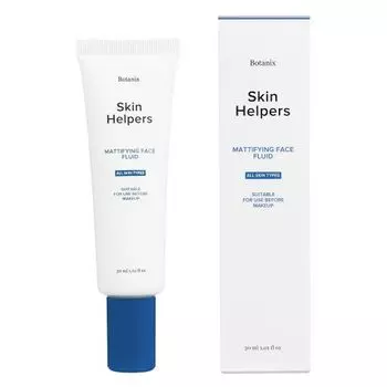 Skin Helpers Botanix - Матирующий флюид для лица с ниацинамидом и конопляным маслом 30 мл