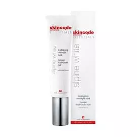 Skincode Alpine White - Осветляющая ночная маска 50 мл