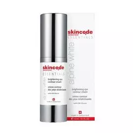 Skincode Alpine White - Осветляющий крем для контура глаз 15 мл